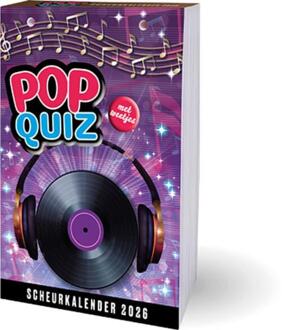 Popquiz met weetjes scheurkalender 2026 -   (ISBN: 9789464328370)
