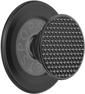 POPSOCKETS PopGrip MagSafe Round - Triangle Knurled Black Zwart - One size