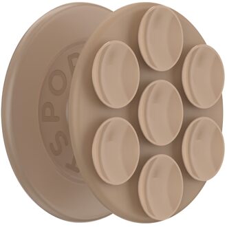 POPSOCKETS Suck-Up Grip & Mount - MagSafe Zuignap - Latte Bruin - One size