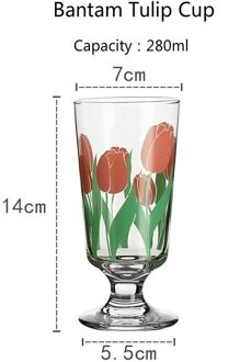 Populaire 4 Stijlen Kleine Bekers Witte Bloem Tulp Wijnglas Rode Bloem Gouden Mond Whisky Dessert Cup Ins Drinken set S3