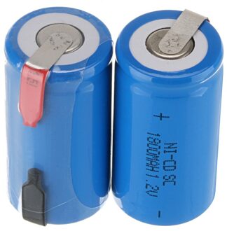 Populaire blauw kleur! 2 STKS 1800 mah SC Ni-CD oplaadbare batterij blauwe kleur 4.25*2.2 cm