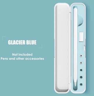 Populaire Draagbare Opbergdoos Voor Apple Potlood Geschikt Voor Ipad Tablet Touch Pen Stylus Beschermhoes Anti-Verloren Blauw