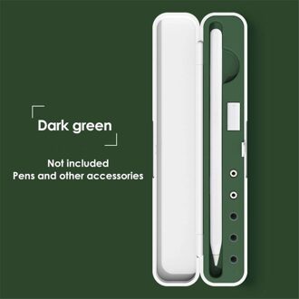 Populaire Draagbare Opbergdoos Voor Apple Potlood Geschikt Voor Ipad Tablet Touch Pen Stylus Beschermhoes Anti-Verloren groen