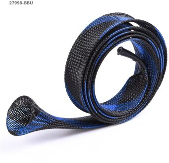 populaire Hengel Zak Protector PET Mesh Buis Telescopische Rod Protector Handtas Vistuig Blauw
