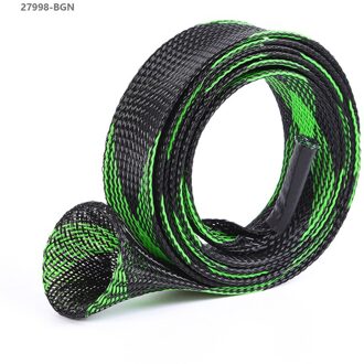 populaire Hengel Zak Protector PET Mesh Buis Telescopische Rod Protector Handtas Vistuig Groen