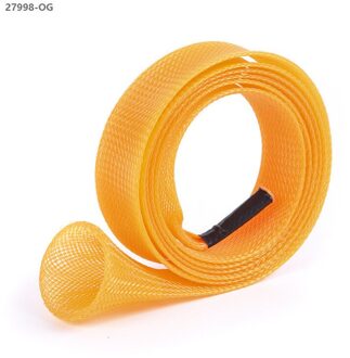 populaire Hengel Zak Protector PET Mesh Buis Telescopische Rod Protector Handtas Vistuig Oranje