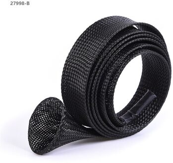 populaire Hengel Zak Protector PET Mesh Buis Telescopische Rod Protector Handtas Vistuig zwart