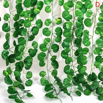 Populaire Home Decor Groene Plant Klimop Kunstbloem Plastic Garland Silk Bladeren Wijnstokken