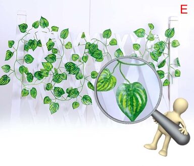Populaire Home Decor Groene Plant Klimop Kunstbloem Plastic Garland Silk Bladeren Wijnstokken