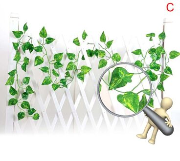 Populaire Home Decor Groene Plant Klimop Kunstbloem Plastic Garland Silk Bladeren Wijnstokken