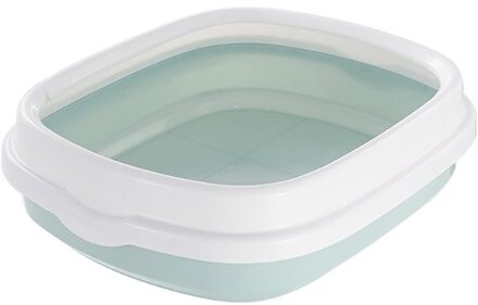 Populaire Kat Kattenbak Kat Semi Huisdier Kat Semi Gesloten Afneembare Splash Proof Kat Uitwerpselen Bassin Kattenbakvulling shove groen / L