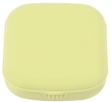 Populaire Mini Vierkante Contact Lens Geval Met Spiegel Vrouwen Gekleurde Contactlenzen Box Ogen Contact Lens Container Mooie Reizen Kit groen