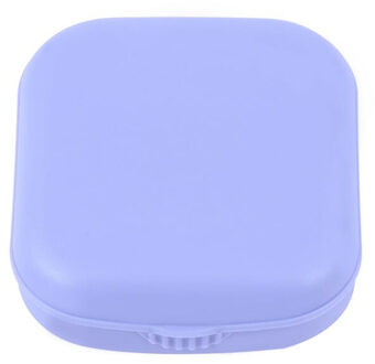 Populaire Mini Vierkante Contact Lens Geval Met Spiegel Vrouwen Gekleurde Contactlenzen Box Ogen Contact Lens Container Mooie Reizen Kit wit