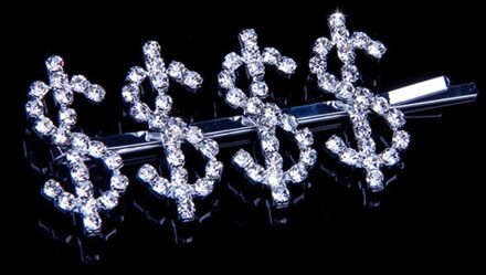 Populaire Wodrs Savage Finesse Iconische Strass Haar Clip Letters Barrette Voor Vrouwen Crystal Bling Brief Haarspelden Haar Sieraden Silver4