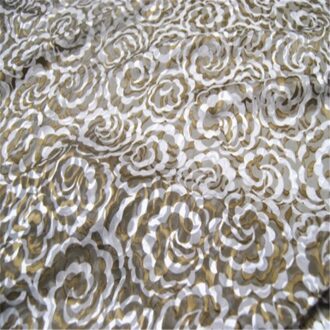 Populaire Zijde Opaal Burn Out Stof Met Cloud Printing Voor Dame Zomer Jurk Kleding