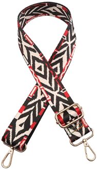 Popularadjustable Schouderriem Brede Tas Riem Etnische Stijl Kleurrijke Handtassen Strepen 75-135 Cm Schouderriem Diy Accessoires