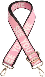 Popularadjustable Schouderriem Brede Tas Riem Etnische Stijl Kleurrijke Handtassen Strepen 75-135 Cm Schouderriem Diy Accessoires