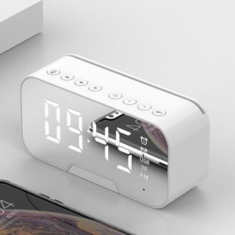 Poratable Bluetooth Speaker Super Bass Draadloze Stereo Geluid Ondersteuning Spiegel Wekker Luidspreker Voor Telefoon #30 C