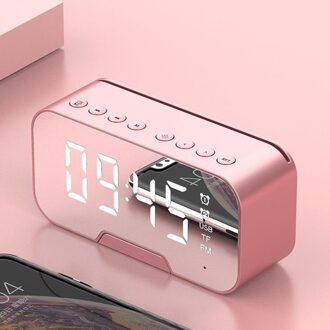 Poratable Bluetooth Speaker Super Bass Draadloze Stereo Geluid Ondersteuning Spiegel Wekker Luidspreker Voor Telefoon #30