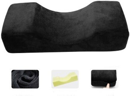 Porfessional Wimper Extension Beauty Kussen Kant Pocket Nek Ontspannen Concave Vorm Salon Kussen Trage Rebound Memory Foam Kussen zwart