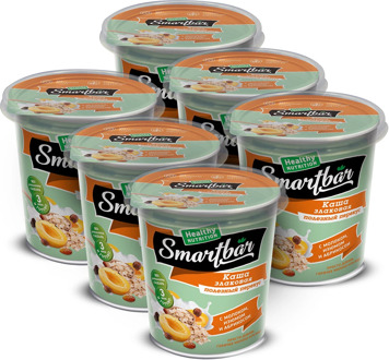 Porridge cereal, with raisins and apricot, smartbar 40g., (6 pcs)