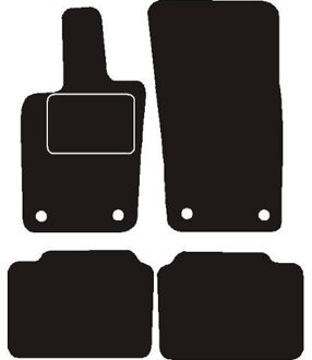 Porsche Automatten passend voor Porsche Panamera 4WD E-Hybrid 2018- MSN1361488