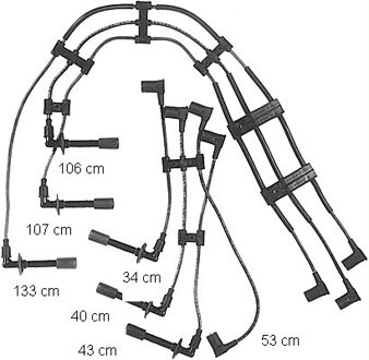 Porsche Bougiekabelset