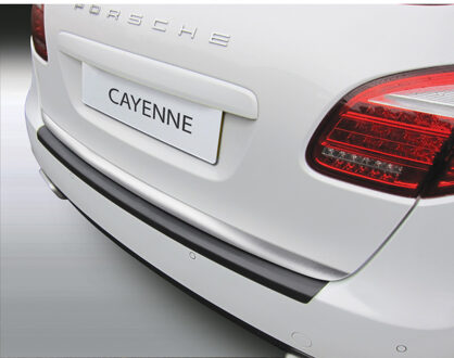 Porsche Bumper beschermer passend voor Porsche Cayenne 5/2010- 'Ribbed' Zwart GRRBP755