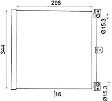 Porsche Condensor, airconditioning AC948000S