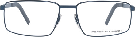 Porsche Design Blauwe Rechthoekige Bril voor Mannen - One Size