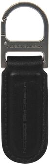 Porsche Design Key Holder Keyring Oval black Etui Zwart - H 10 x B 3 x D 0.5 cm