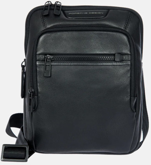 Porsche Design Leather Evo crossbody tas S black