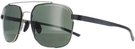 Porsche Design P8922 B palladium groene zonnebril Zilver
