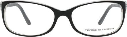Porsche Design rechthoekig zwart op kristal damesglazen frames - One Size
