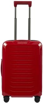Porsche Design Roadster Hardcase 4 Wheel Cabin Trolley carmine red shiny hardcase koffer Rood - H 55 x B 40 x D 23 cm