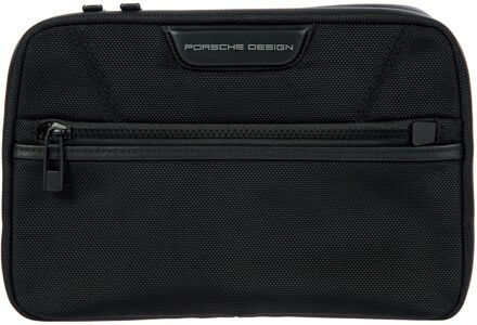 Porsche Design Roadster Nylon Evo Washbag black toilettas Zwart