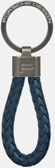 Porsche Design sleutelhanger leer dark blue Blauw