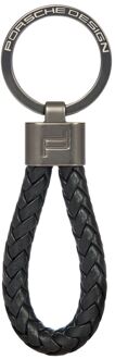 Porsche Design sleutelhanger leer nero Zwart