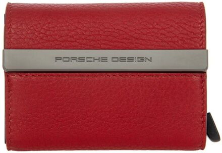 Porsche Design X Secrid carmine red pasjeshouder Rood - H 9.5 x B 7.5 x D 1.5 cm