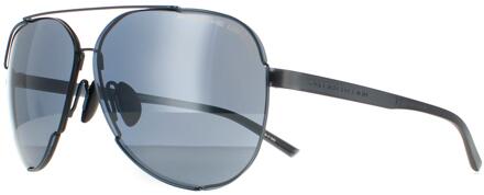 Porsche Design Zonnebril P8682 C Mat Black Dark Grey - maat Zwart