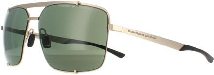 Porsche Design Zonnebril P8919 B Licht Goud Zwart groen - maat
