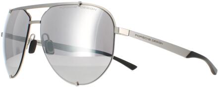 Porsche Design Zonnebril P8920 B Palladium Zwart Mercury Silver Mirror Zilver