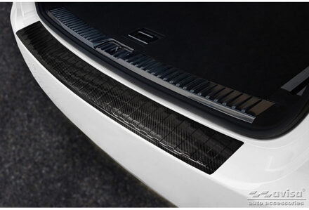 Porsche Echt 3D Carbon Bumper beschermer passend voor Porsche Cayenne II 2010-2014 'Ribs' AV249278
