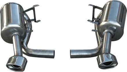 Porsche InoxCar uitlaat passend voor Porsche 996 GT3 RS 2003-04 Links/Rechts 120x80mm Oblique IXOVGT301120