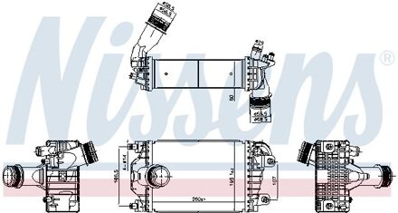 Porsche Intercooler, inlaatluchtkoeler 961602