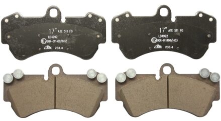 Porsche Low dust Keramische remblokken 13047049922