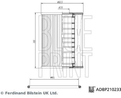 Porsche oliefilter ADBP210233