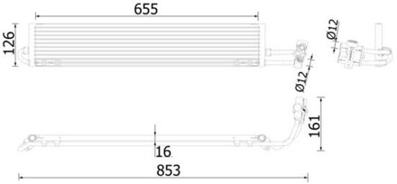 Porsche Oliekoeler, automatische transmissie CLC234000P