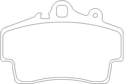 Porsche Remblokken set 2193702