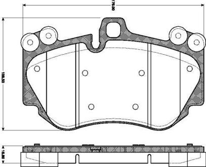 Porsche Remblokken set